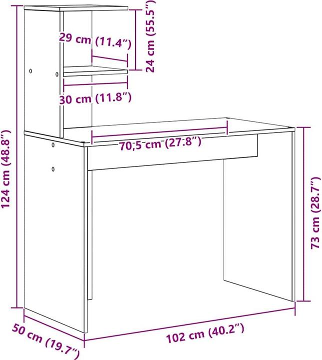 Produktbild VidaXL Schreibtisch