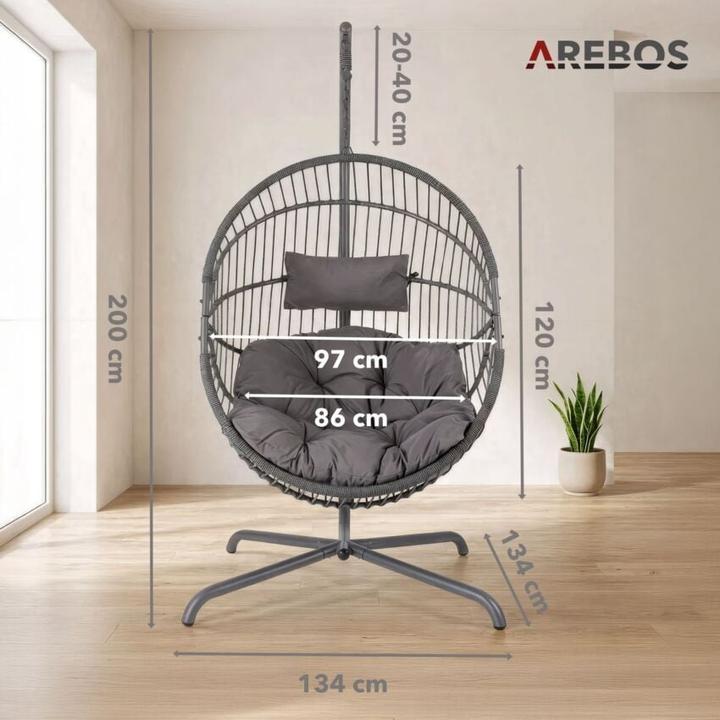 Produktbild Arebos Hängesessel (130 kg)