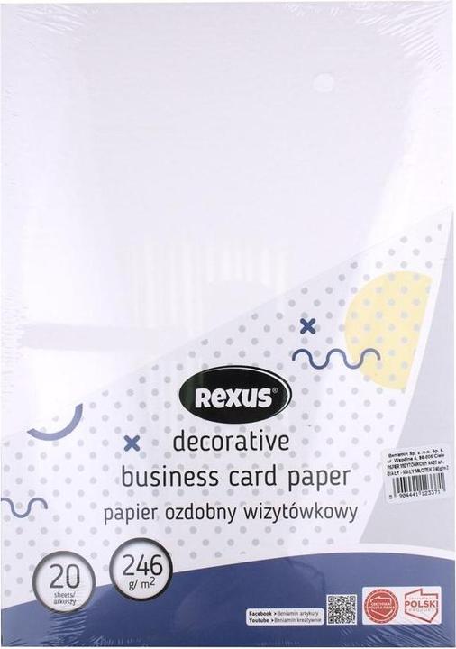 Produktbild Beniamin Visitenkartenpapier A4/20K weiss Large Hammer (246 g/m², A4)