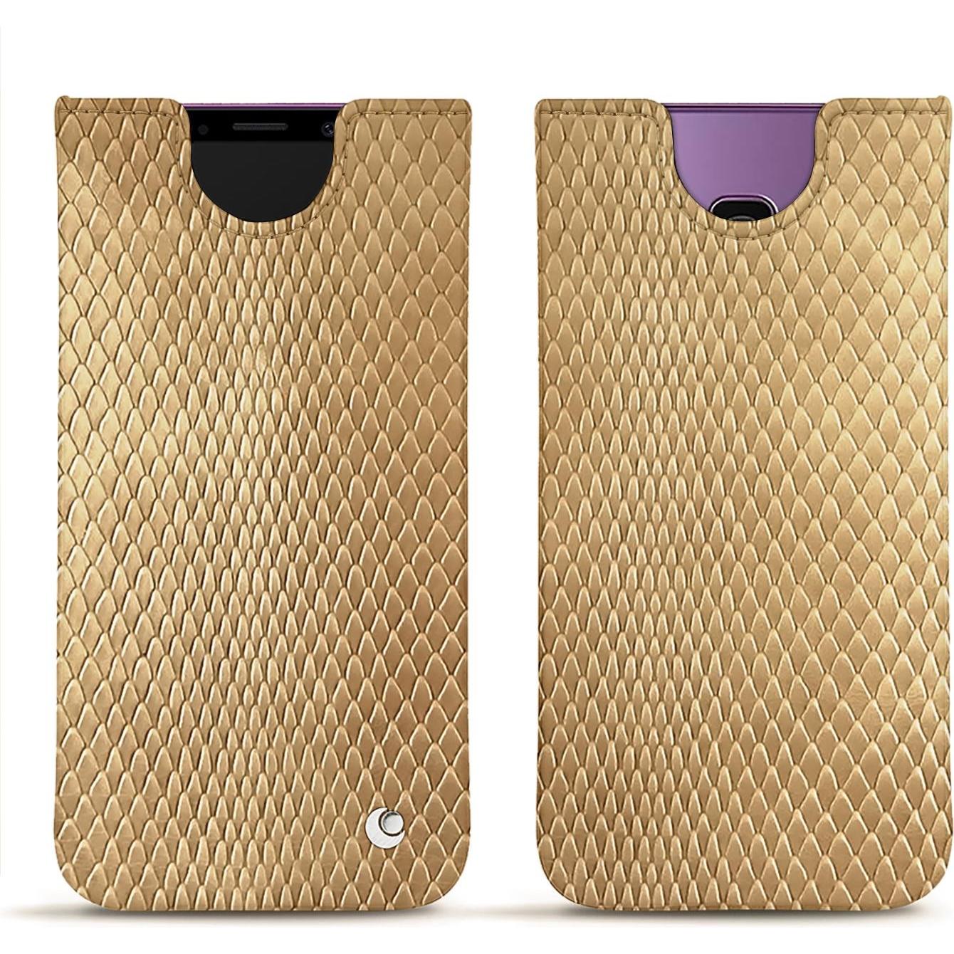 Noreve Lederschutzhülle (Samsung Galaxy S9+), Smartphone Hülle, Beige