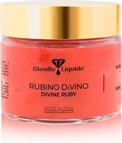 Actual product image Gioiello Liquido Anti-Cellulite Body Scrub with Sea Salt for Shower and Sauna Exfoliating with Protective Jojoba Oil (200 ml)