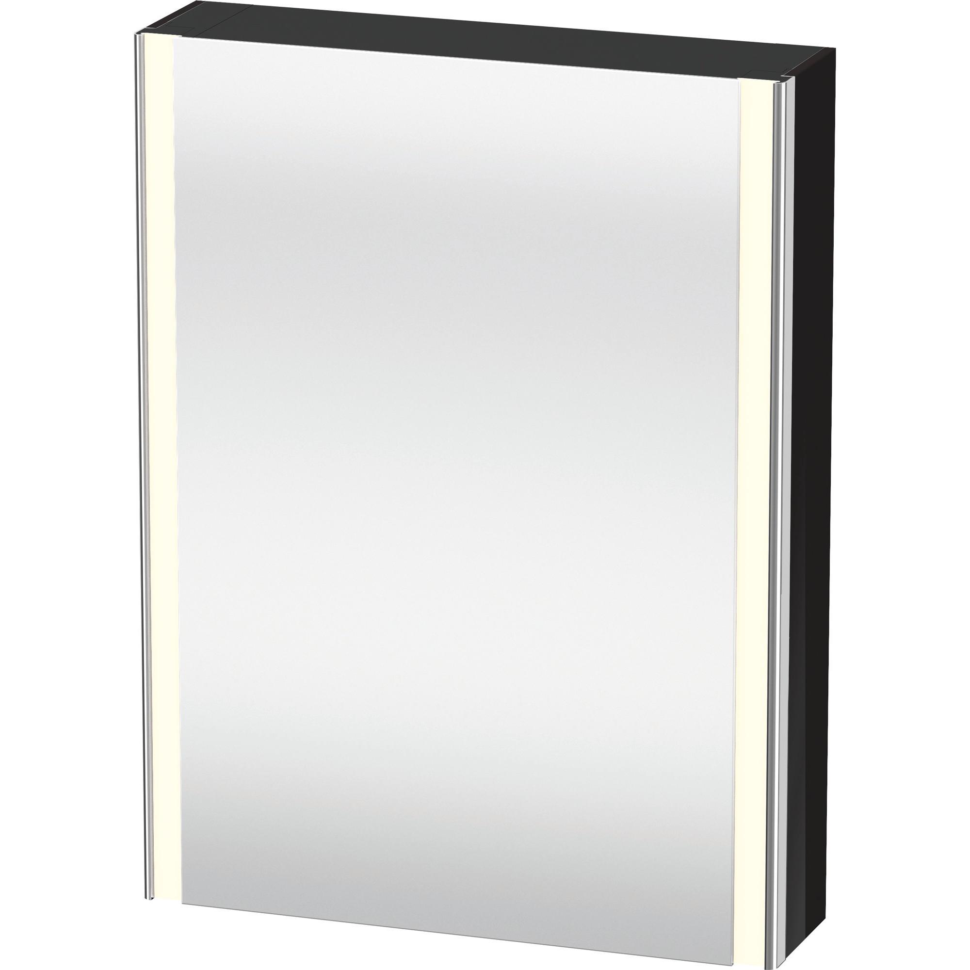 Duravit, Armadio a specchio, XSquare armoire de toilette avec éclairage LED, 1 porte, charnières à droite, 600x800x155mm (60 x 15.50 x 80 cm)