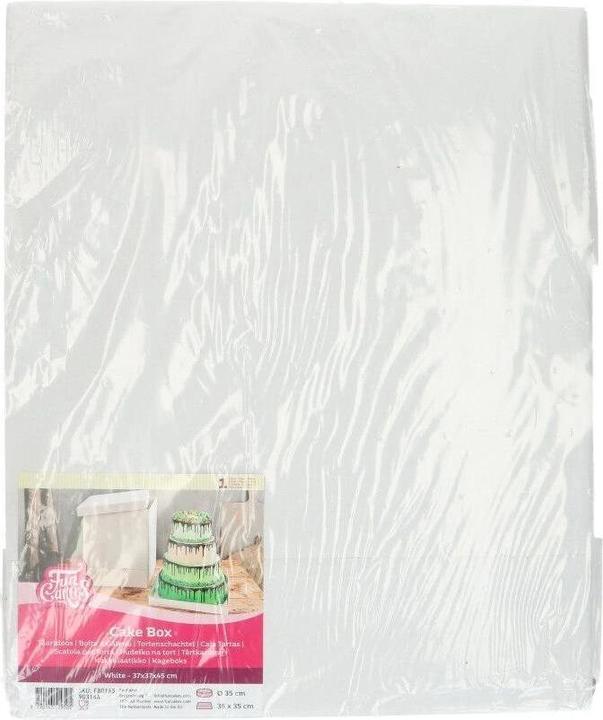 Image du produit FunCakes Boîte à gâteaux blanche 37x37x45 cm pk/1