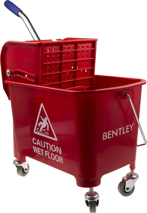 Produktbild RS PRO Wischeimer mit Rollen Rot 20L (1 Stk.)