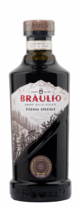 Actual product image Braulio Riserva Amaro Alpino Veltliner Herb Bitters (18 years, 24.70 %, Italy, 1 x 70 cl, Bitter liqueurs)