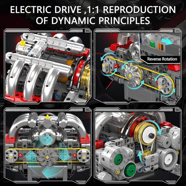 Image du produit Mould King Boxer Engine Motor