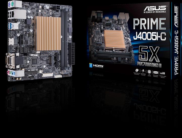 Actual product image ASUS PRIME J4005I-C (Mini-ITX)