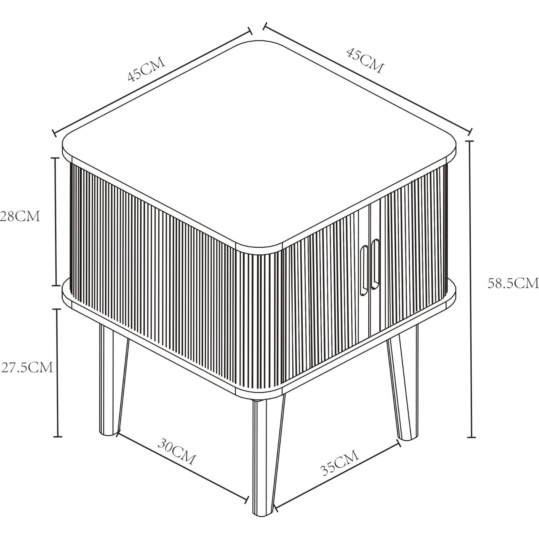 Thumbnail - En.Casa, Couchtisch + Beistelltisch, Stryn (5 x 45 x 45 cm)