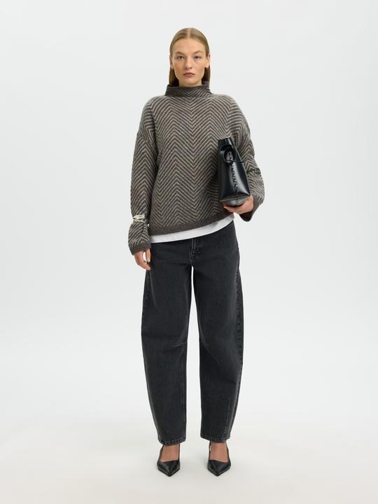 Produktbild Selected Fischgrät Strickpullover (S)