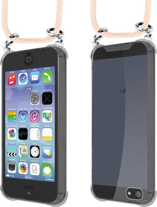 Produktbild Cadorabo TPU Handy Kette SILBER Cover