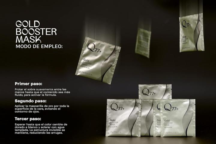 Actual product image Q77 Gold Booster Face Mask with Immediate Lifting Effect, Reduces Wrinkles