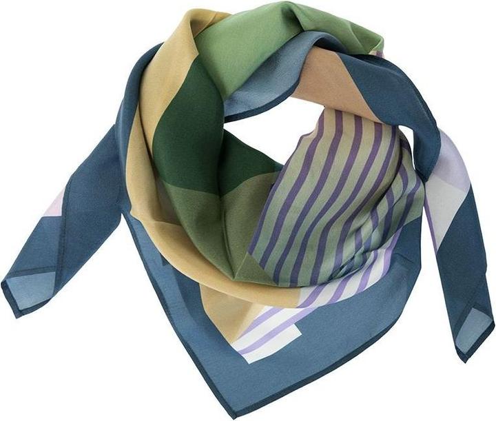 Image du produit Changemaker Seidenfoulard Multiverse 100%Seide 90x90cm petrol/grün/lila
