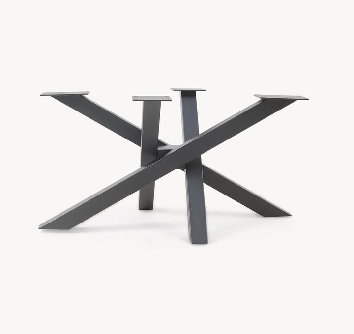 Actual product image En.Casa Tischgestell Umala 80x49x43 cm Stahl Schwarz