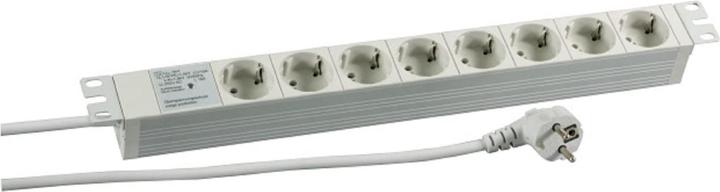 Produktbild EFB Elektronik 1HE Steckdosenleiste 8 x CEE 7/3, mit Überspann.s. (8x, CEE 7/3, 2 m)