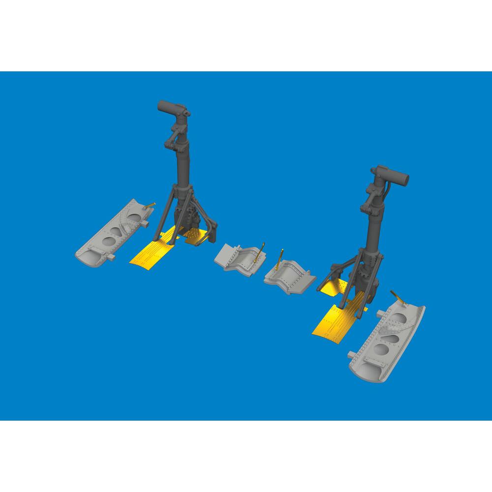 Eduard P-40N undercarriage legs PRINT 1/48 for
