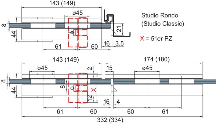 Actual product image Dormakaba Counter box Studio Rondo