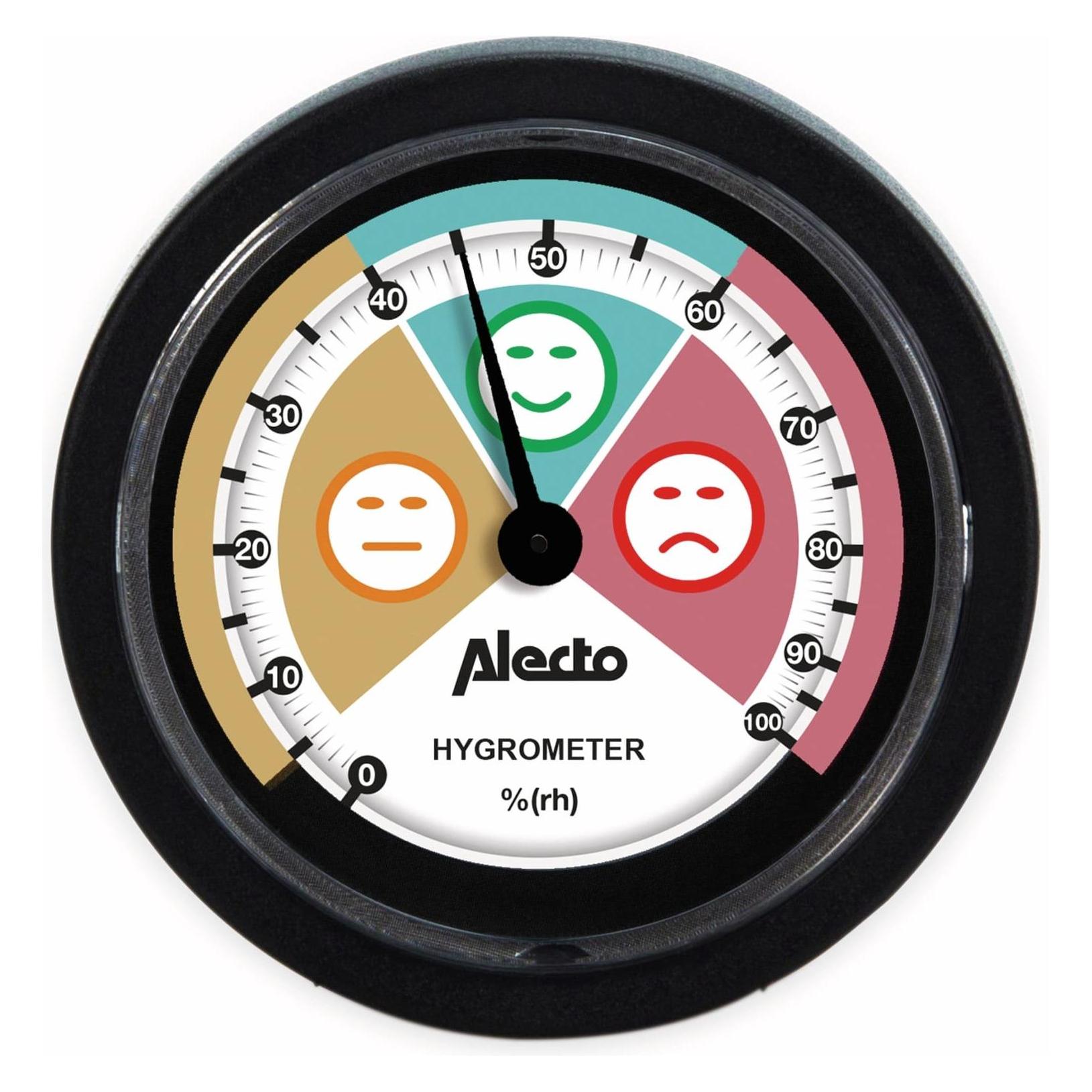 Alecto Ws-05, Thermometer + Hygrometer, Zwart