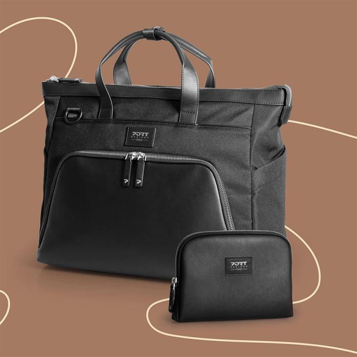 Image du produit Port Designs Port Muse Laptop Tragetasche - 16" Eco, Schwarz mit Fächern (16")