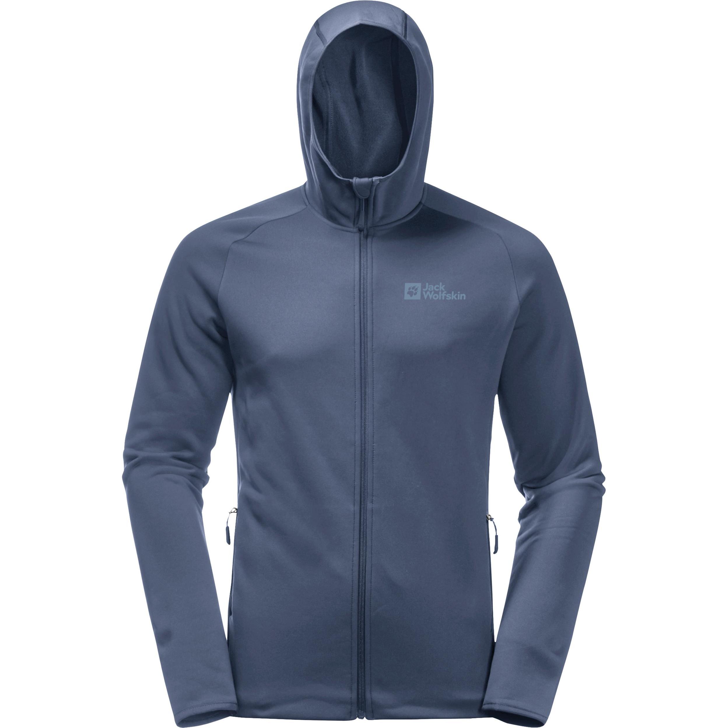 Jack Wolfskin, Herren, Jacke, Baiselberg Hooded Fz M (M), Blau, M
