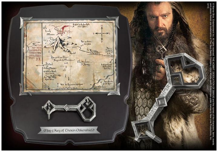 Noble Collection Der Hobbit Replik 1/1 Thorin's Schlüssel und Karte zum Erebor Deluxe