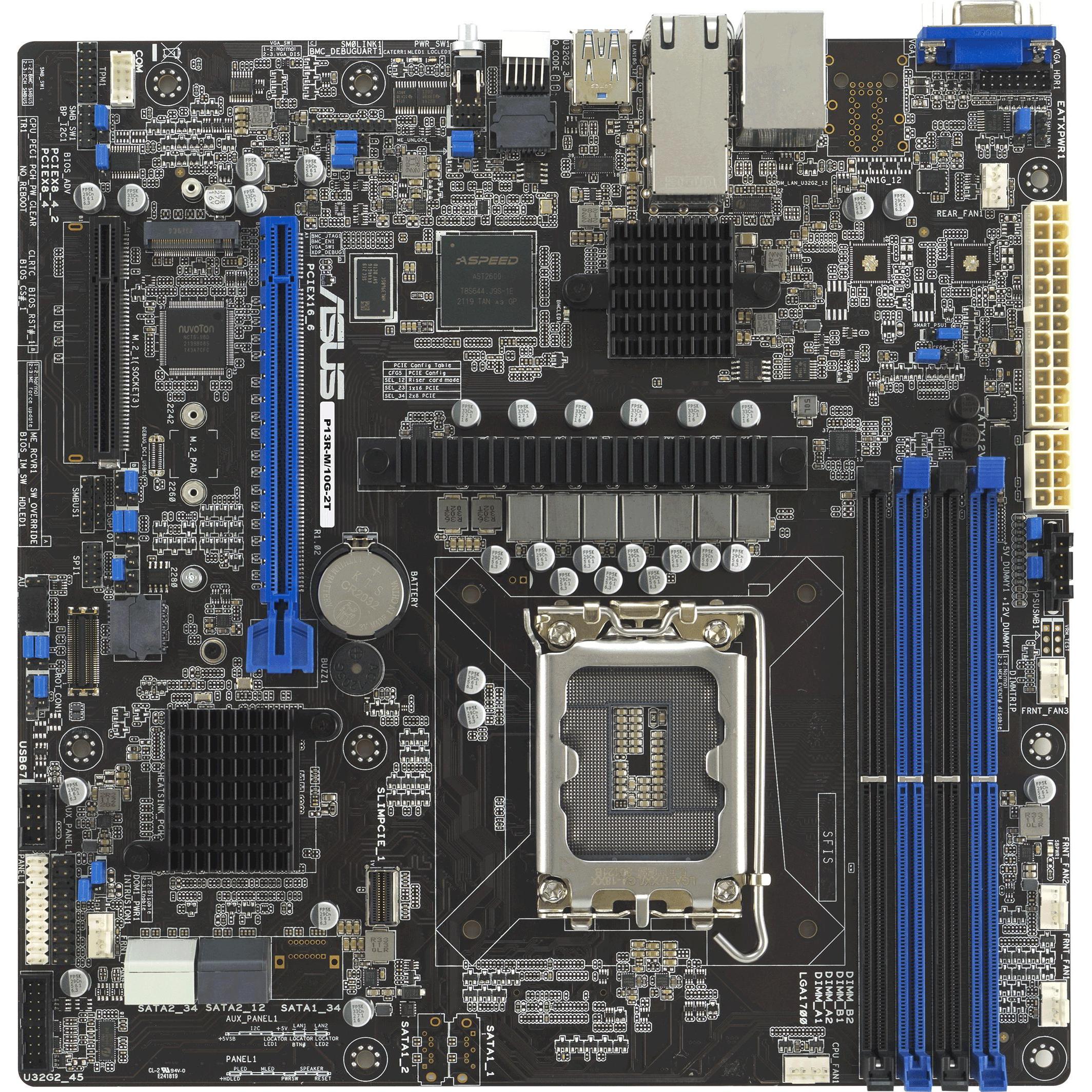 ASUS P13R-M/10G-2T (LGA 1700, Intel C252, mATX), Mainboard