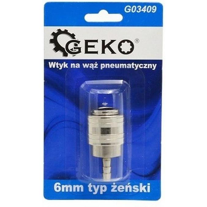 GEKO, Raccordo per tubo flessibile, Prolunga per tubo pneumatico 6 mm IG