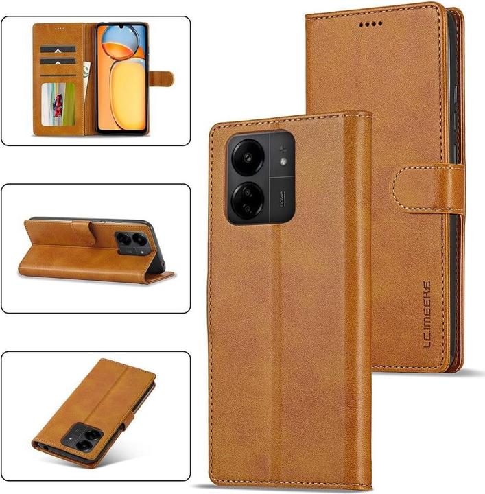 Produktbild LC.Imeeke Xiaomi Poco C65 / Redmi 13C - Etui beige (Xiaomi Poco C65)