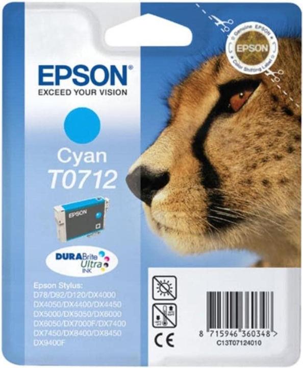 Produktbild Epson T0712 - 5.5 ml - Cyan - Original - Blisterverpackung (C)