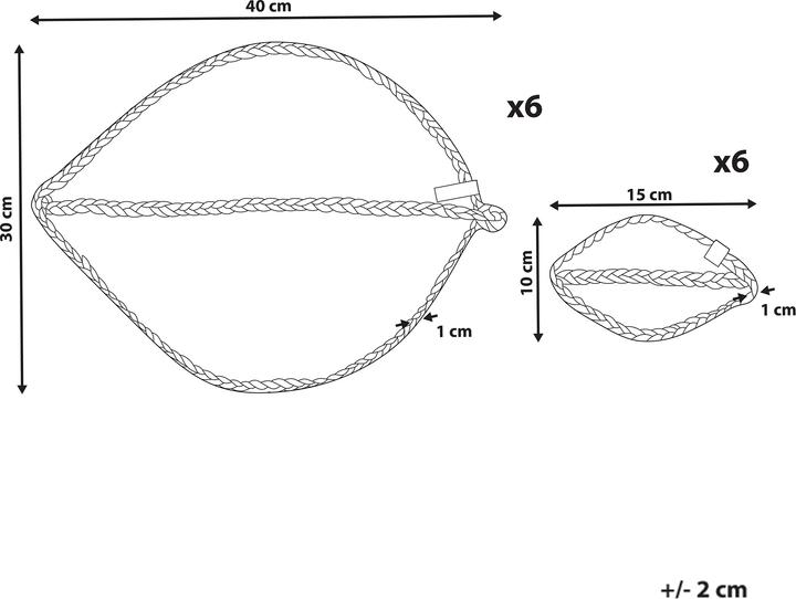 Produktbild Beliani Pepperleaf (12 Stk., 40 x 30 cm)