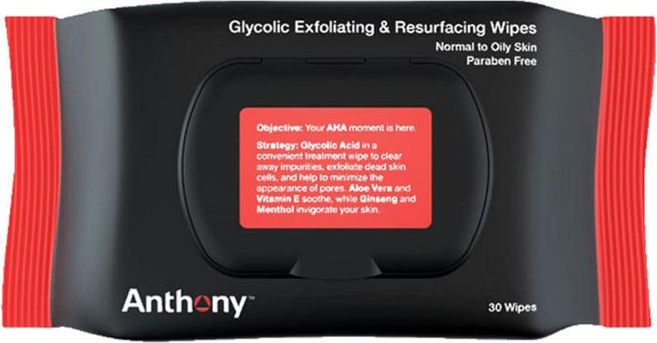 Produktbild Anthony Glykolische Peeling-Tücher (Reinigungstücher Gesicht, 30 ml)