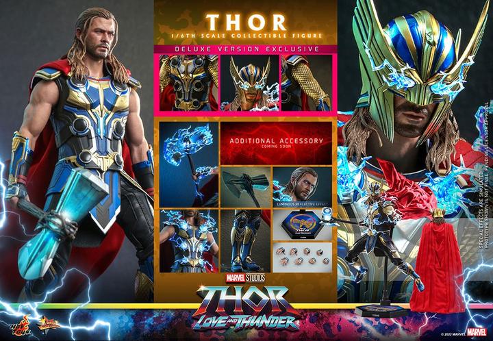Actual product image Hot Toys Thor: Love and Thunder Masterpiece figurine 1/6 Thor (Deluxe Version) 32 cm