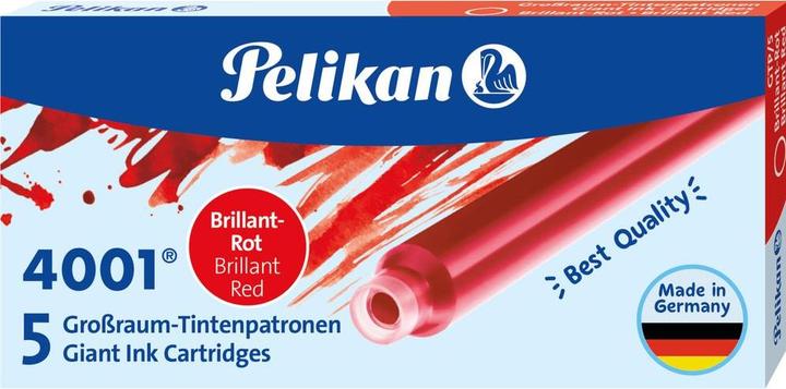 Immagine prodotto Pelikan Cartuccia di grande capacità 4001 GTP/5 (cartucce d'inchiostro, Rosso)