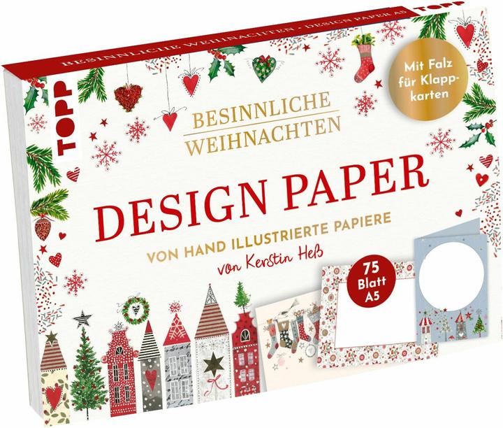 Produktbild Hess:Design Paper Besinnliche Weihnachte (75 Stk.)