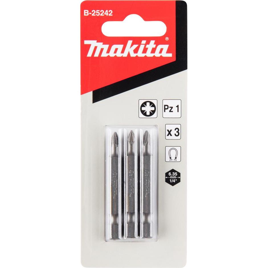 Thumbnail - Makita, Bits, SCREW BIT 50MM PZ1 3PCS (50 mm)