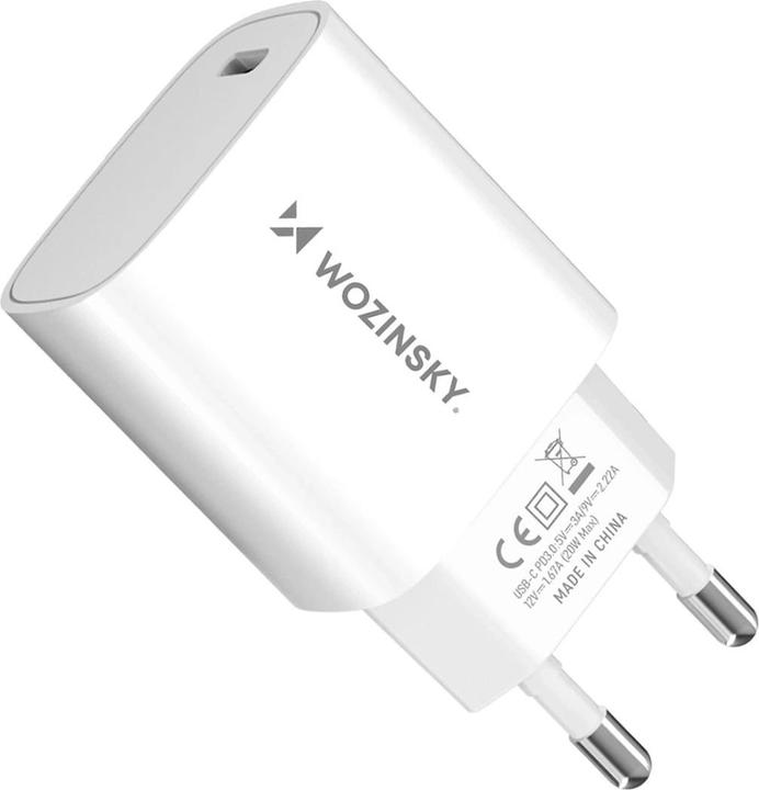 Actual product image Wozinsky WGWCCW 20W USB-C wall charger - white (20 W)