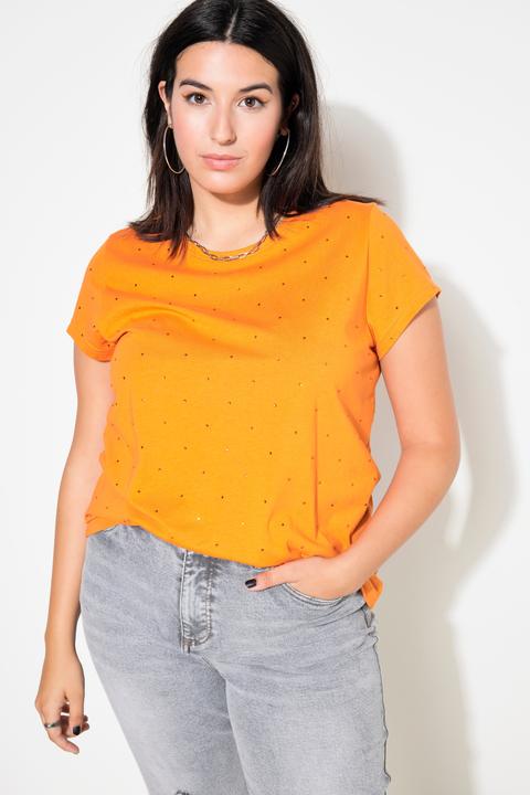 Actual product image Studio Untold Rhinestone Cap Sleeve Tee (56)