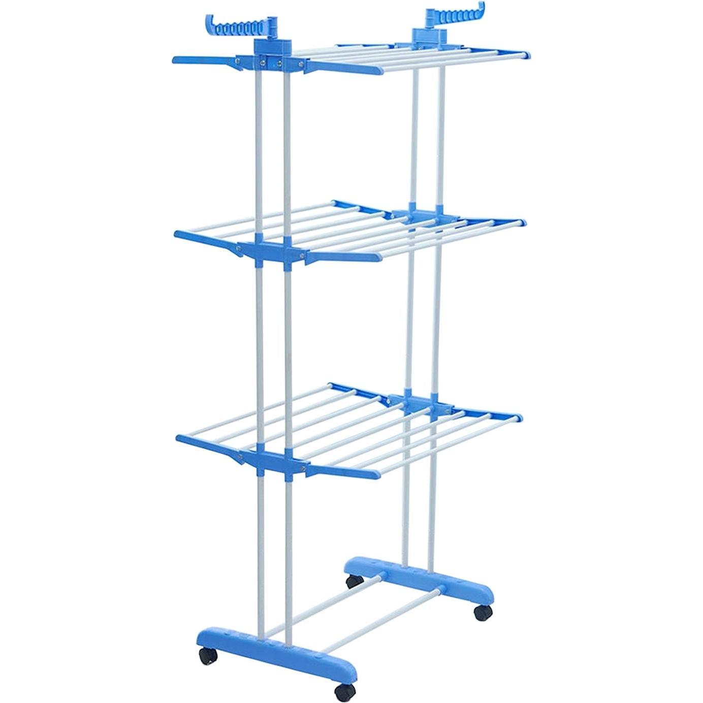 HTI-Line Wäscheständer, Wäscheständer, Blau, Weiss