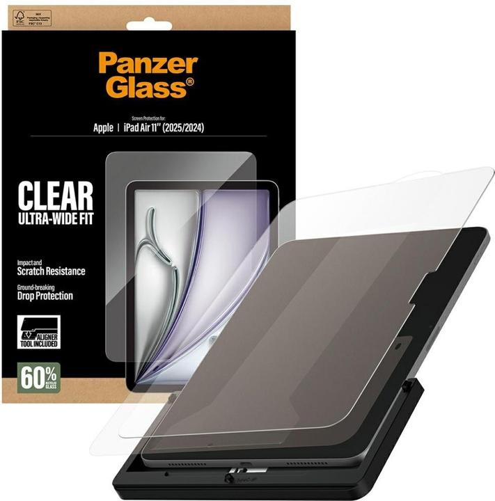 Produktbild PanzerGlass Screen Protector iPad Air 11" (2024-2025) Ultra-Wide Fit (1 Stück)