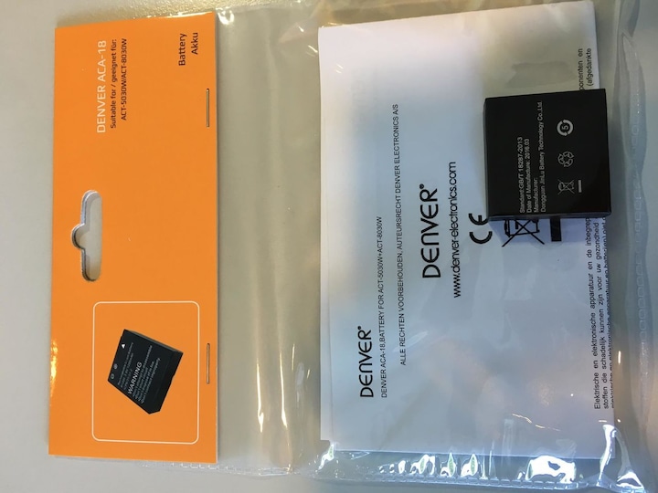 Actual product image Denver ACA-18 Lithium-Ion 1200mAh 3.8V Rechargeable Battery