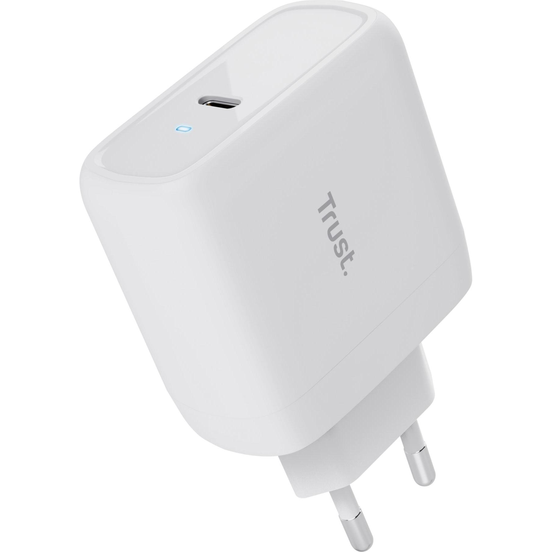Thumbnail - Trust Maxo 65w USB-C Charger Wht (65 W), USB Ladegerät, Weiss