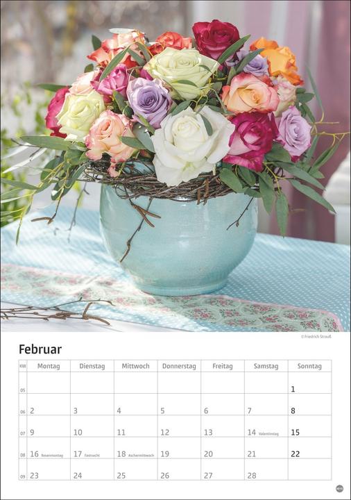 Produktbild Rosenpracht Kalender 2026 (23,5x33,5cm)