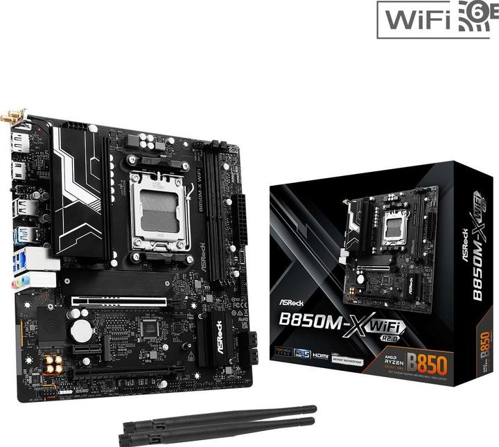 Productafbeelding AsRock B850M-X Wifi R2.0 (AM5, AMD B850, mATX)