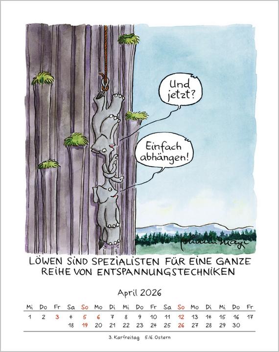 Produktbild Lwe 2026 (19 x 24 cm)