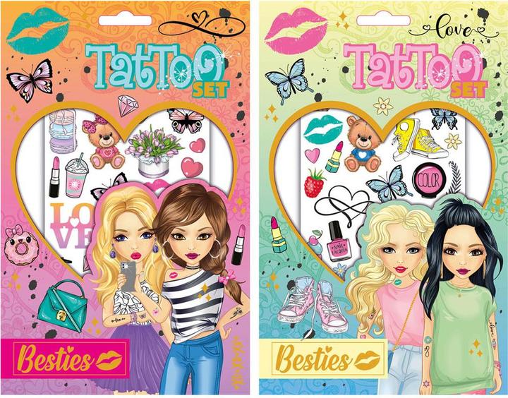 Besties Adhesive tattoos, 2 sheets
