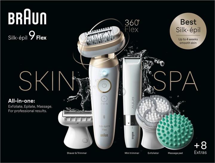 Actual product image Braun 9-481 3D Silk-épil epilator
