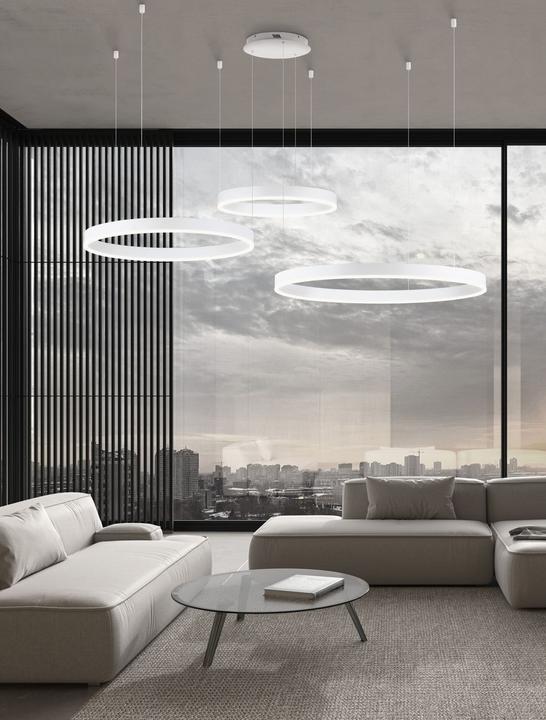 Productafbeelding Nova Luce MOTIF LED hanglamp wit 140W regelbare lichtkleur 250x100cm dimbaar 9530216