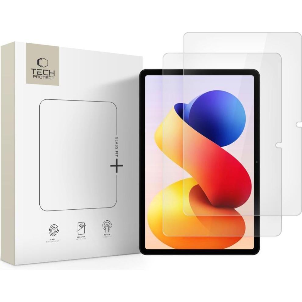 Tech-Protect PANZERGLAS GLASS FIT+ 2-PACK FÜR XIAOMI REDMI PAD PRO / 2 PRO 12.1 KLAR (2 pz., Xiaomi Redmi Pad Pro), Pellicola tablet