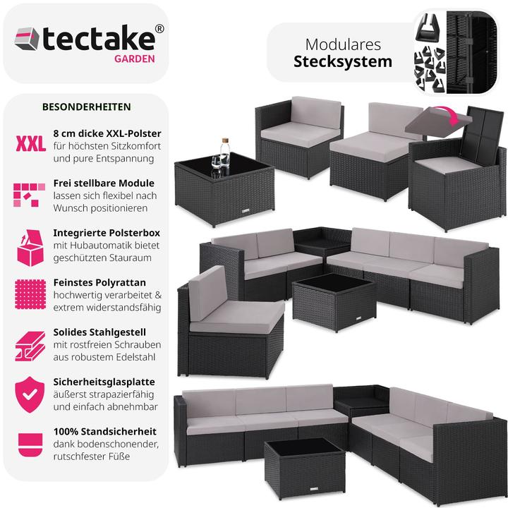 Produktbild tectake Rattan Lounge Verona