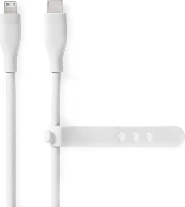 Actual product image Nedis Lightning Cable | USB 2.0 | Apple Lightning 8-Pin | USB-C™ Plug | 480 Mbps | Nickel-plated | 1 (1.50 m, USB 2.0, 27 W)