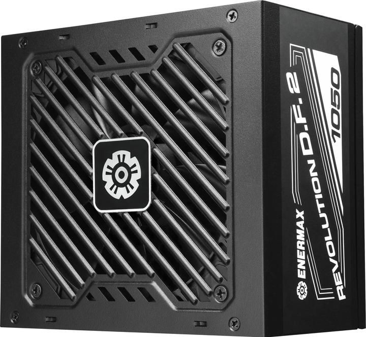 Actual product image Enermax REVOLUTION D.F. 2 1050W Compact Gaming Streaming ATX PSU 80Plus Gold Semi-Modular Semi-Fanle (1050 W)